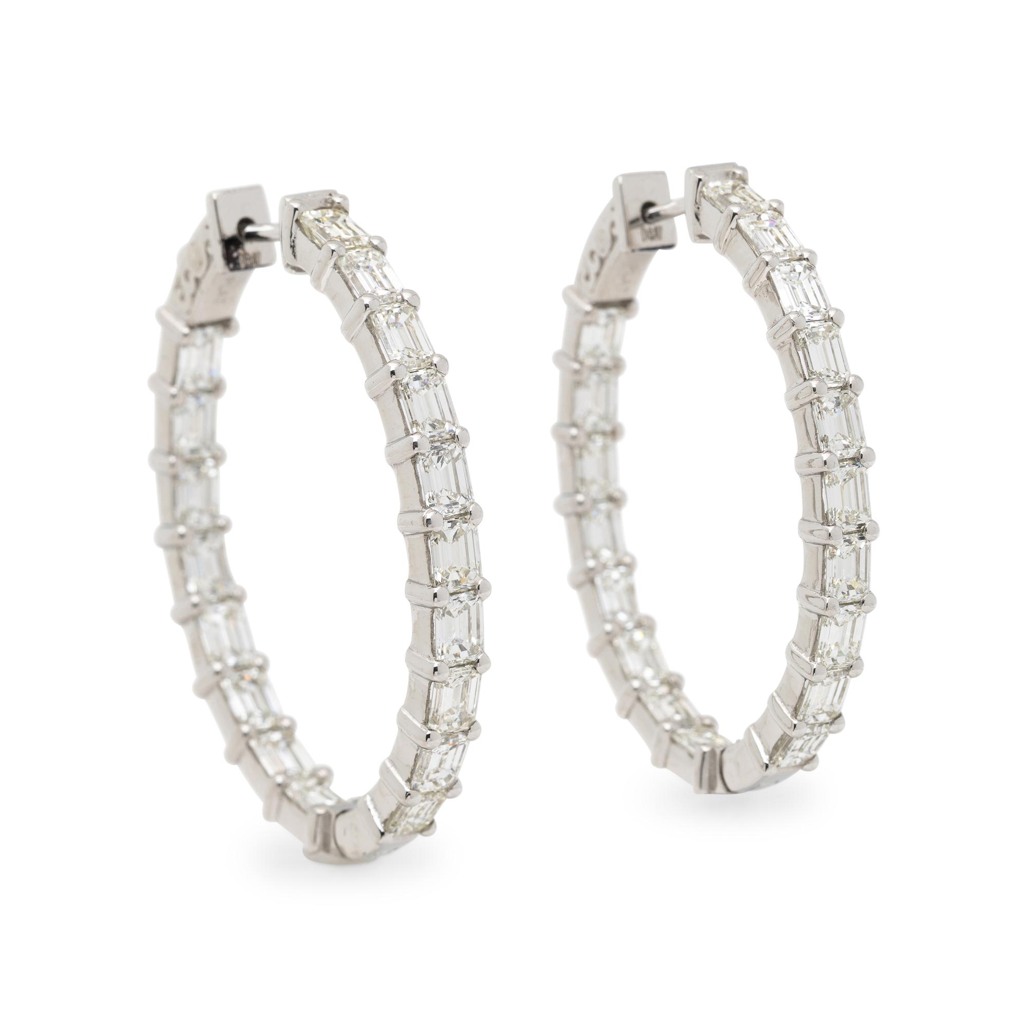 DIAMOND INSIDE-OUT HOOP EARRINGS