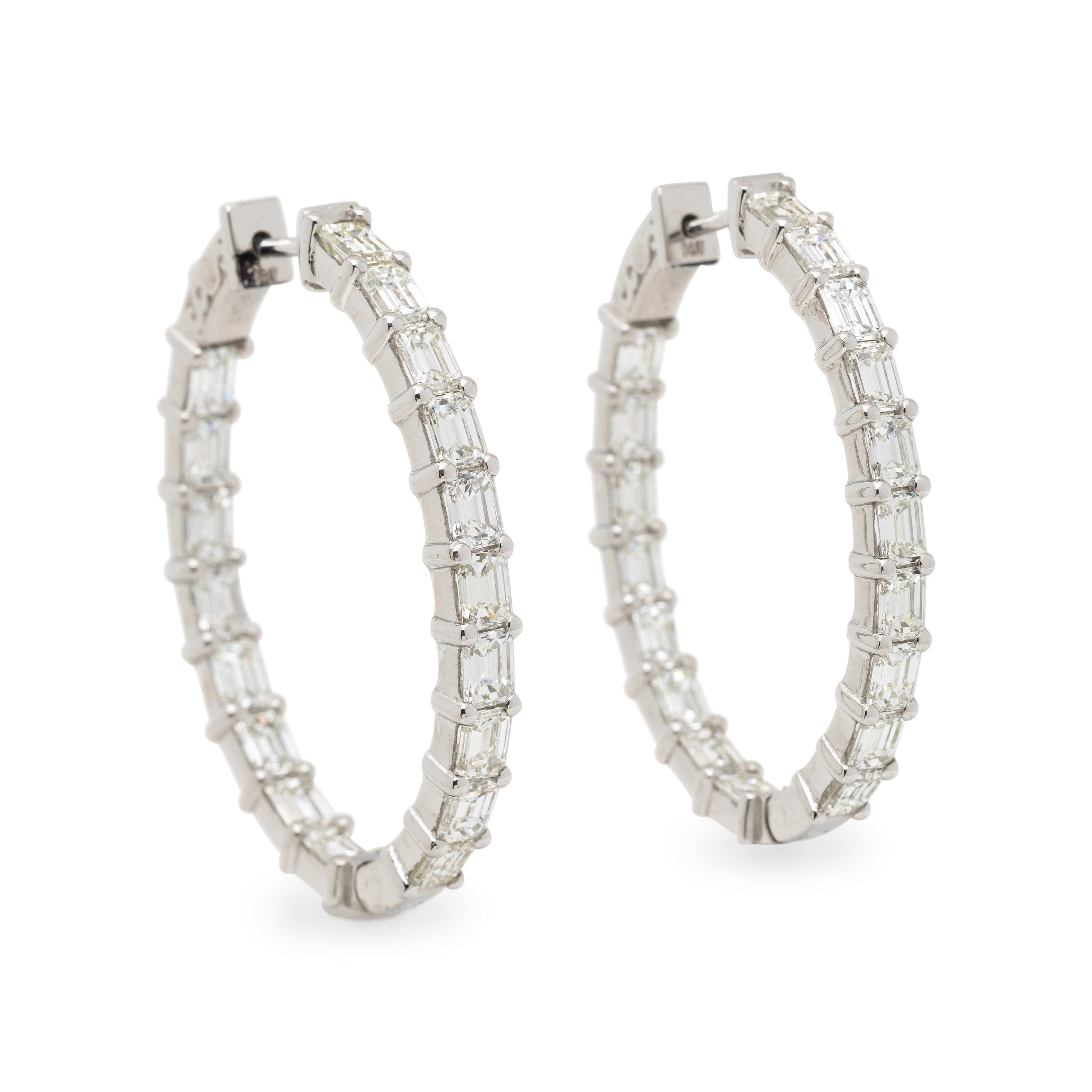 DIAMOND INSIDE-OUT HOOP EARRINGS