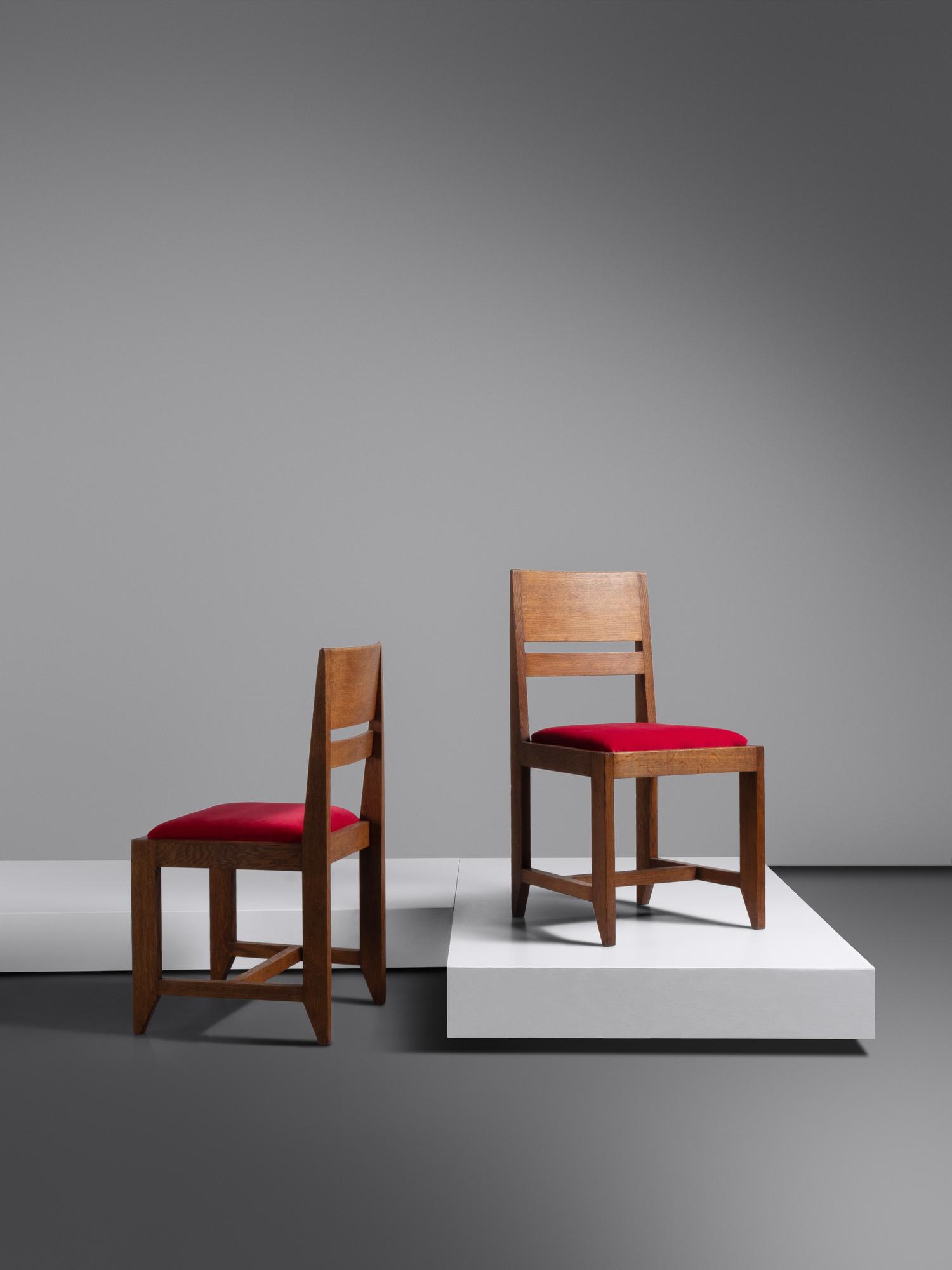 Set of Twelve Dining Chairs, c. 1925 H. Pander & Zonen, Rotterdam