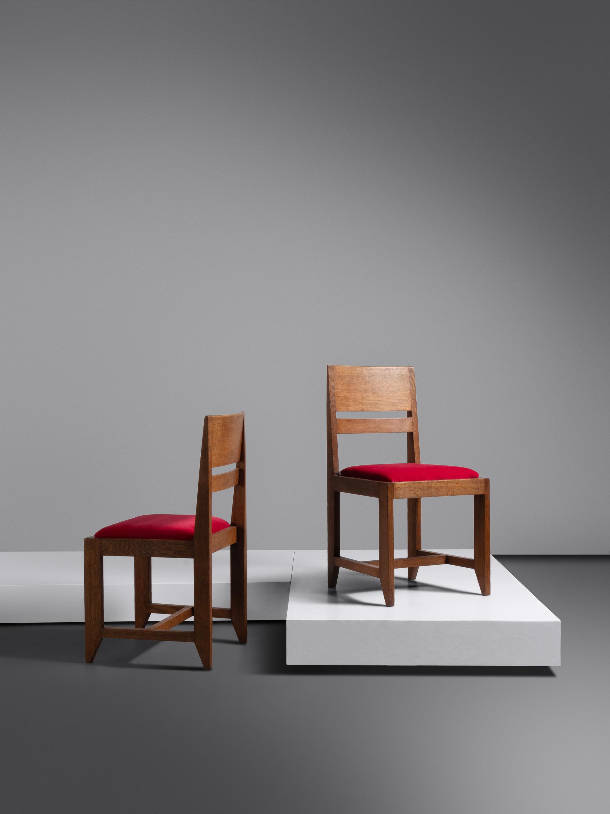 Set of Twelve Dining Chairs, c. 1925 H. Pander & Zonen, Rotterdam