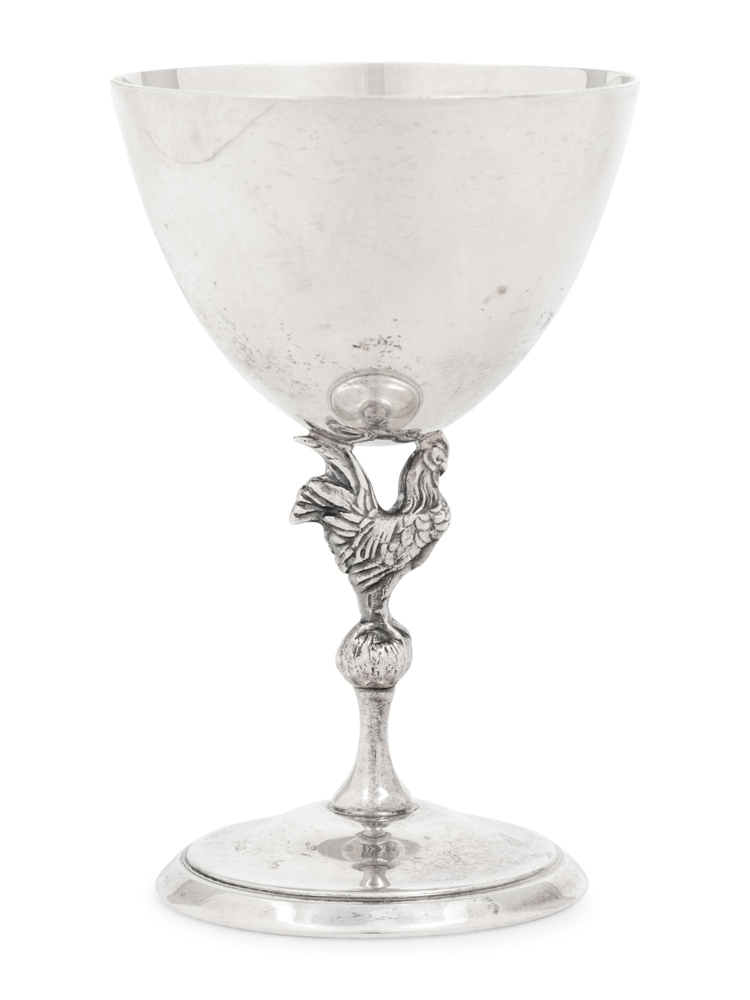 A Set of Six American Silver Goblets