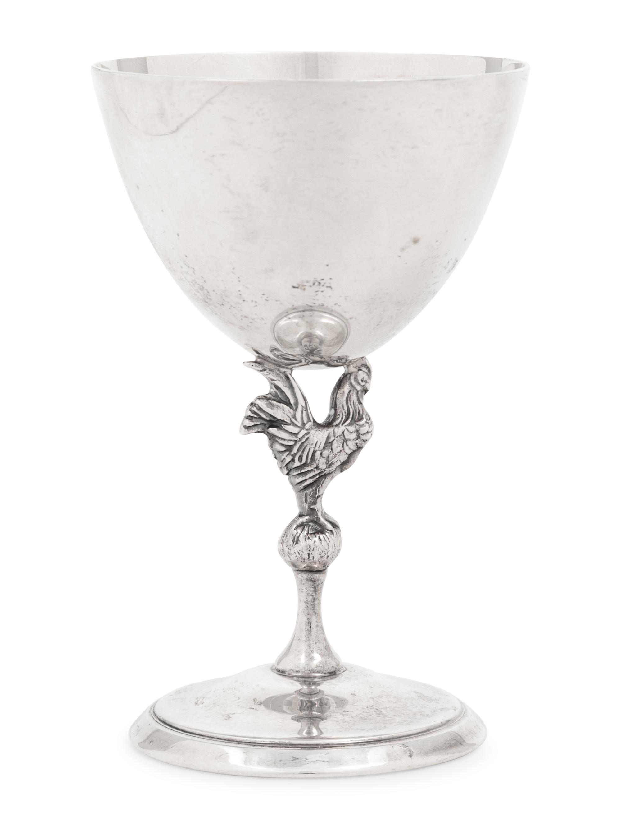 A Set of Six American Silver Goblets