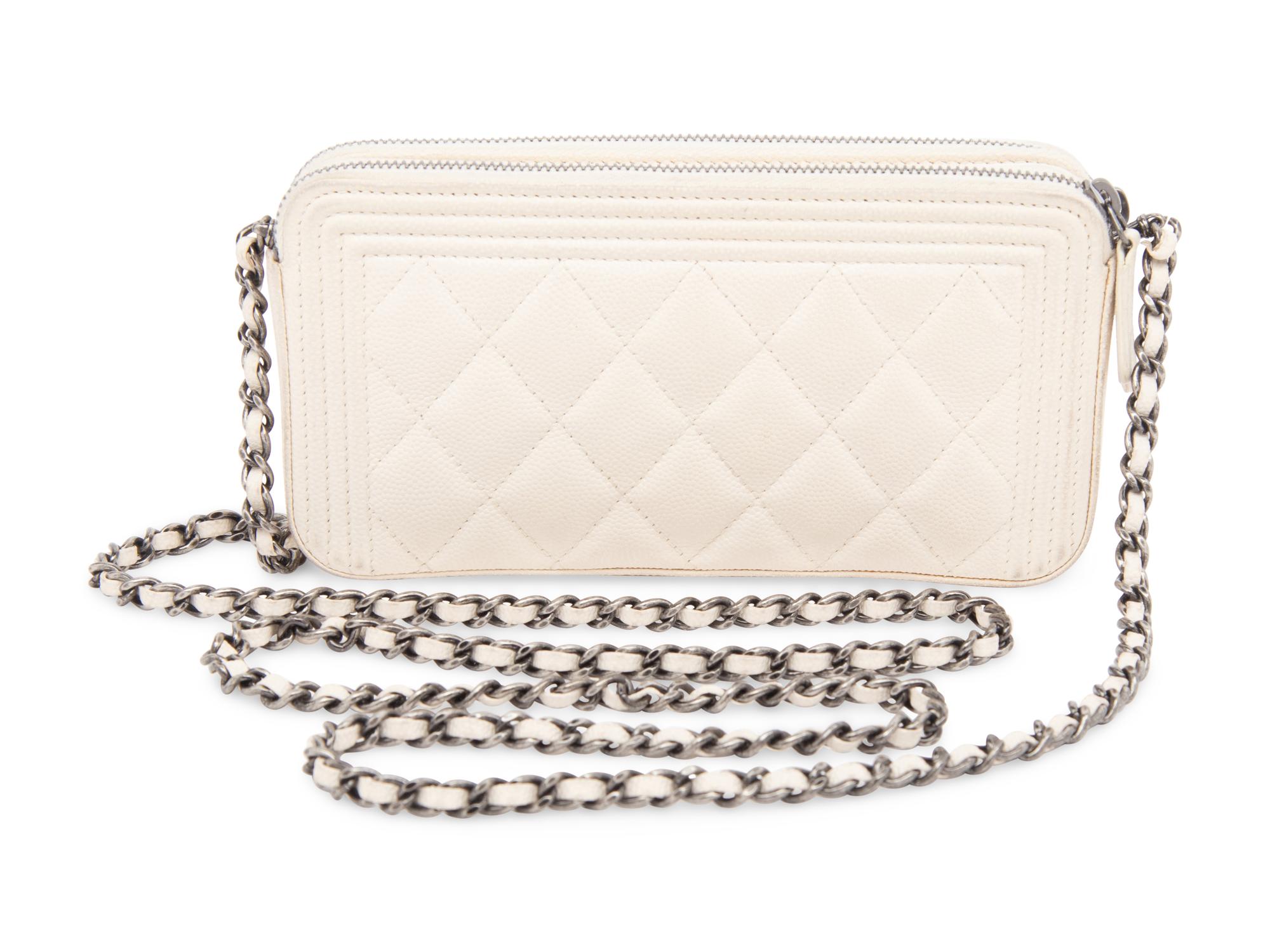 CHANEL, DOUBLE-ZIP MINI BAG