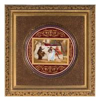 A Large Vienna Porcelain Charger in a Giltwood Frame