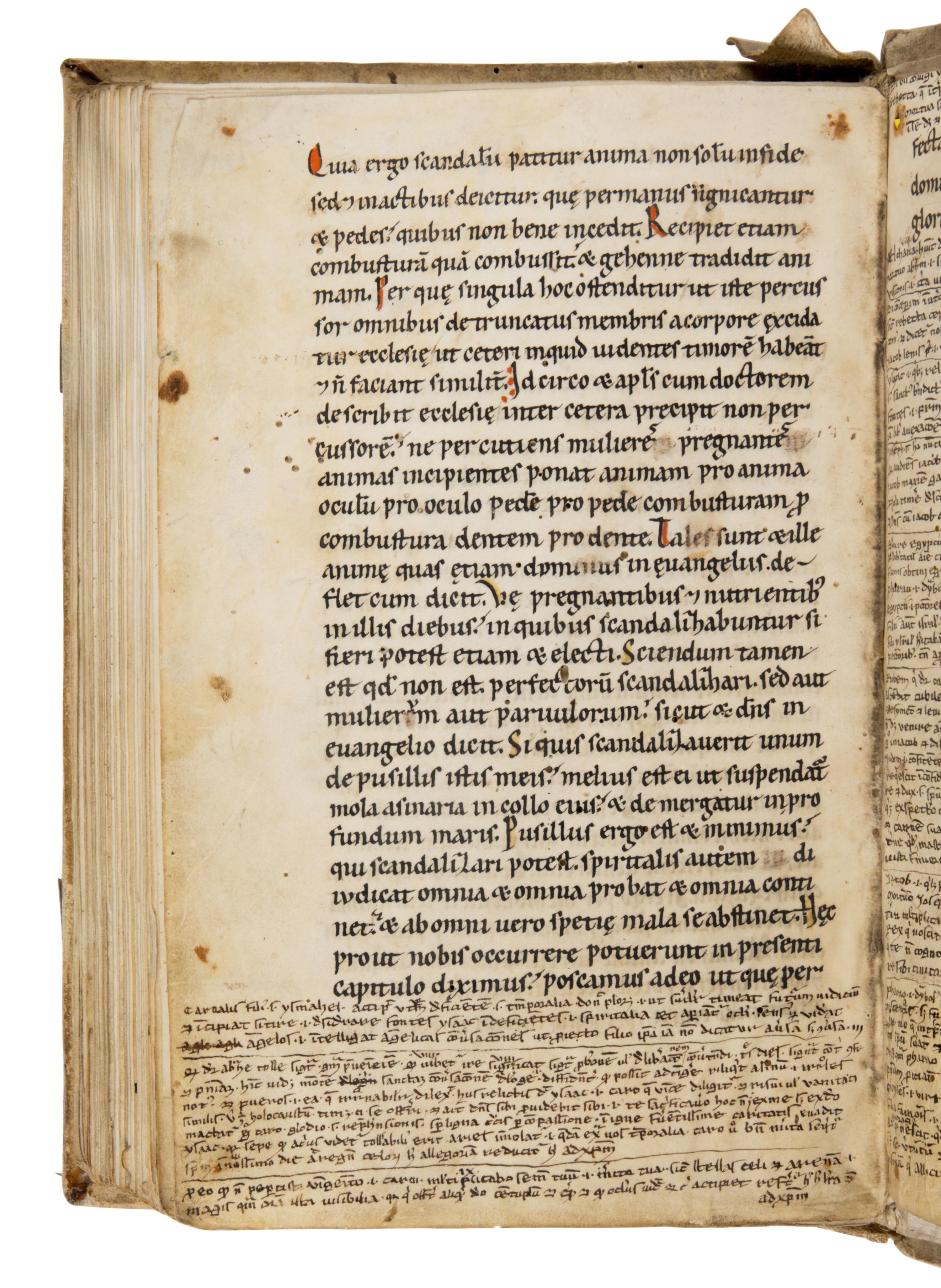 ORIGEN OF ALEXANDRIA (c. 185 – 253) Homilia in Genesim , Homiliae in Exodum , in Latin, translation by Rufinus, decorated manuscript on parchment [Austria, Lambach Abbey? c. 1150–1175]