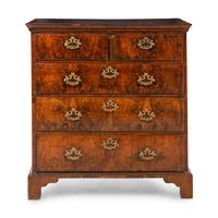 A George II Walnut Chest of Drawers