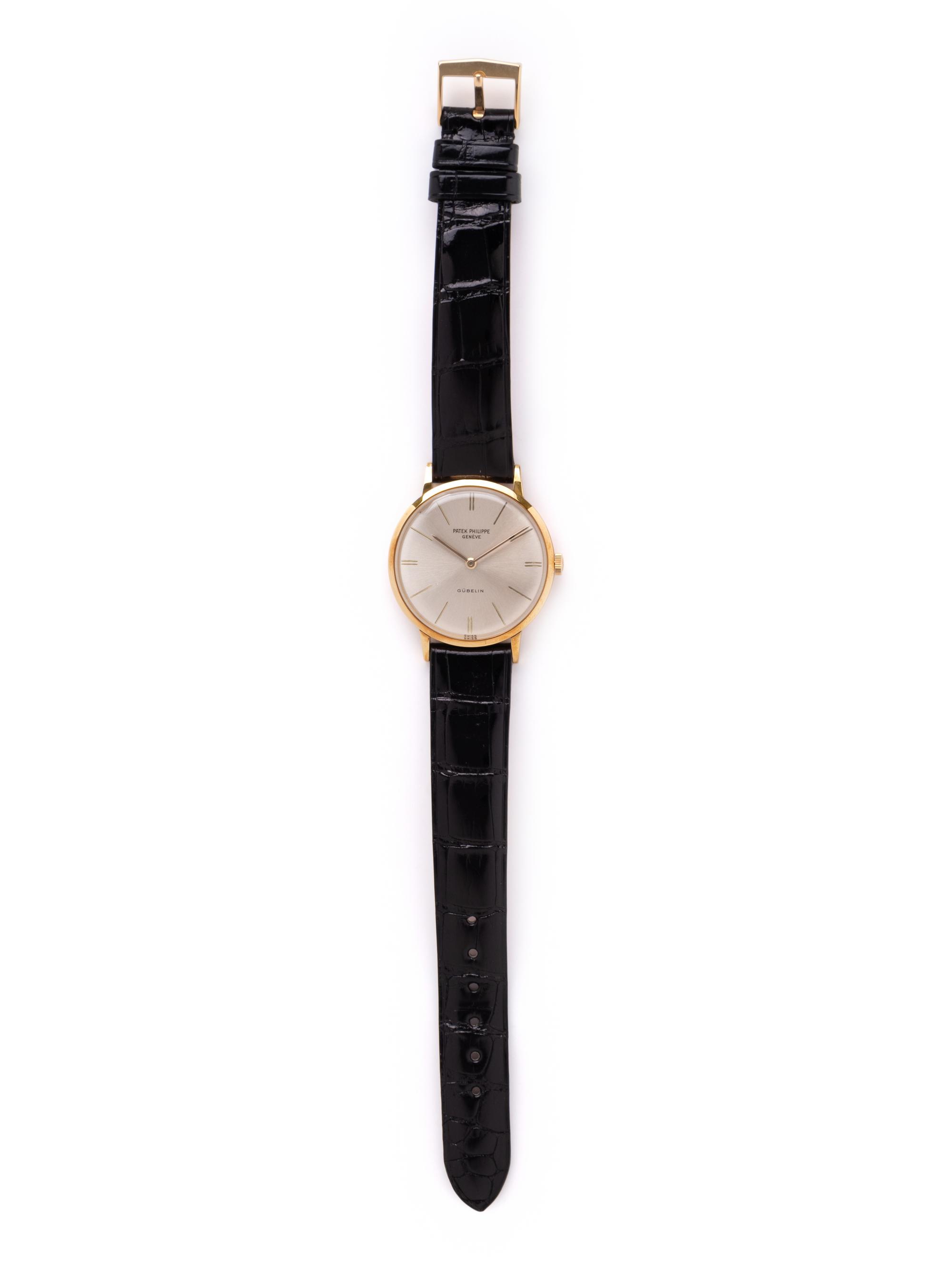 PATEK PHILIPPE, GÜBELIN, REF. 3468 18K YELLOW GOLD WRISTWATCH