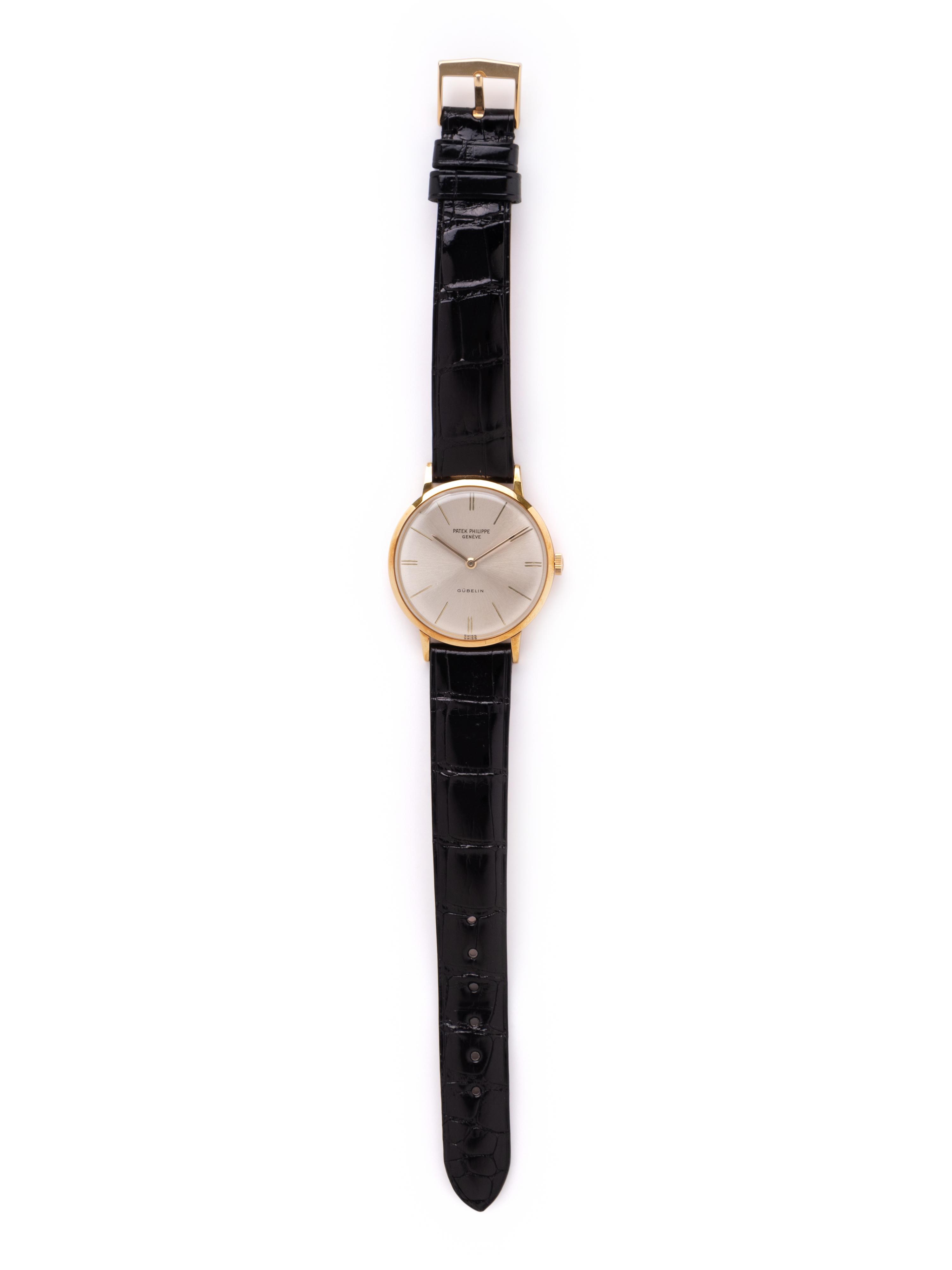 PATEK PHILIPPE, GÜBELIN, REF. 3468 18K YELLOW GOLD WRISTWATCH