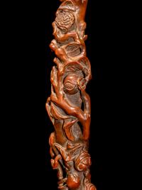 A Carved Boxwood Ruyi Scepter