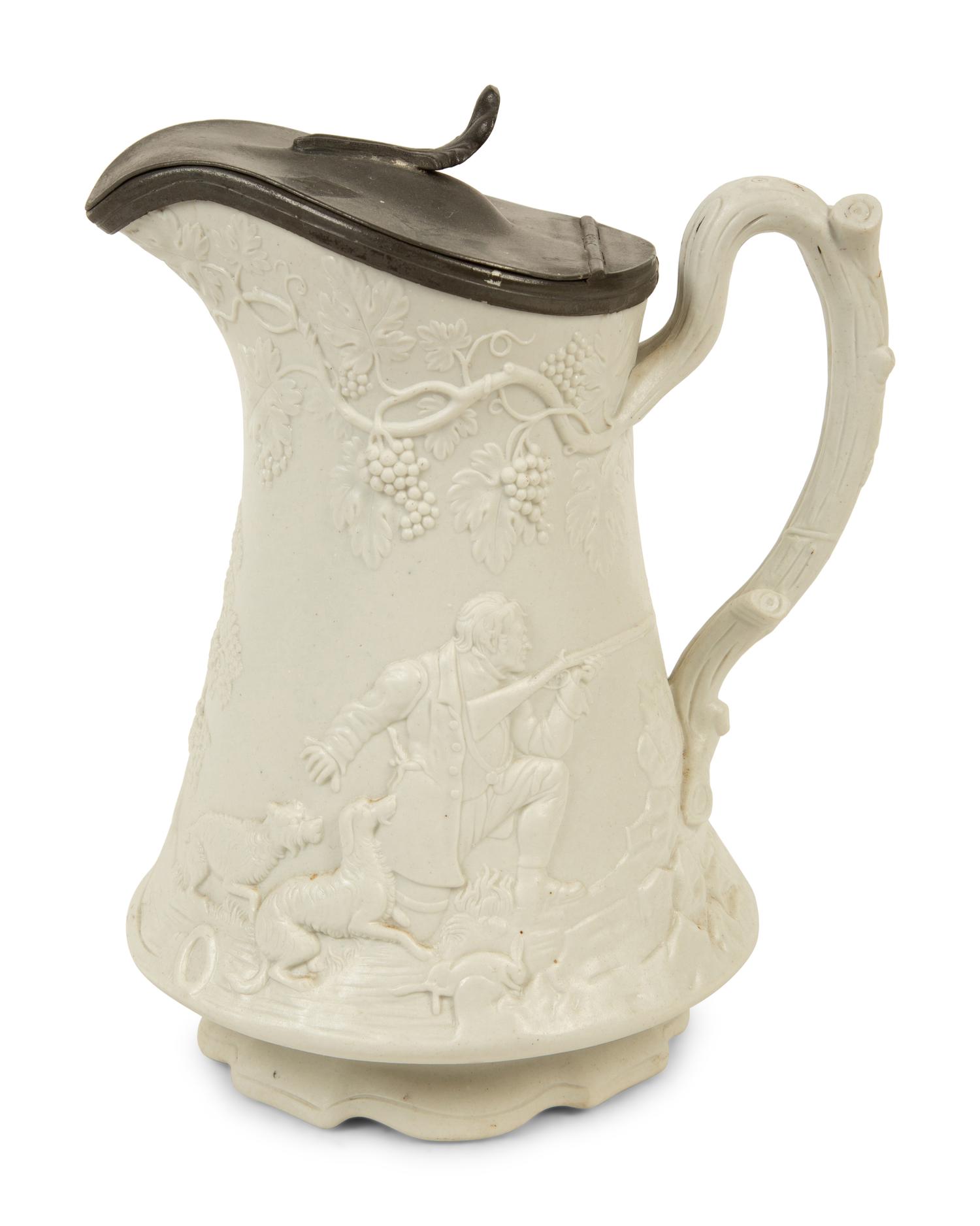 A Collection of Six English Salt-Glazed Pitchers and Tankards — 19TH/20TH CENTURY
