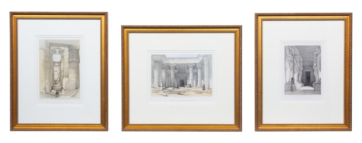 ROBERTS, David (1796-1864). A group of 15 small-format lithograph prints from "The Holy Land", including: