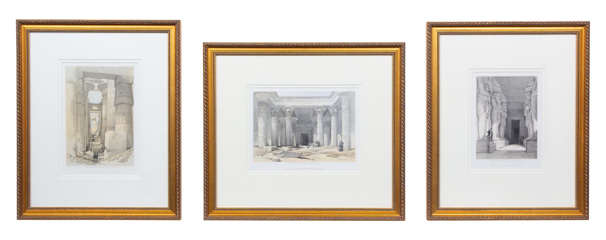 ROBERTS, David (1796-1864). A group of 15 small-format lithograph prints from "The Holy Land", including: