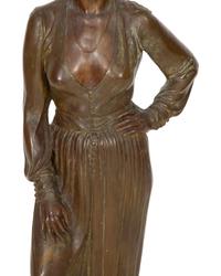 A Bronze Sculpture of a Standing Woman