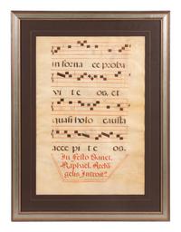 A Group of Six Hand Colored Illuminated Manuscripts