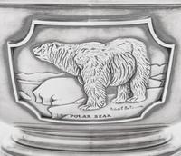 An English Silver Limited Edition World Wildlife Fund Center Bowl