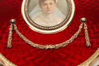 A Vari-Color Gold, Diamond and Guilloché Enamel Picture Frame