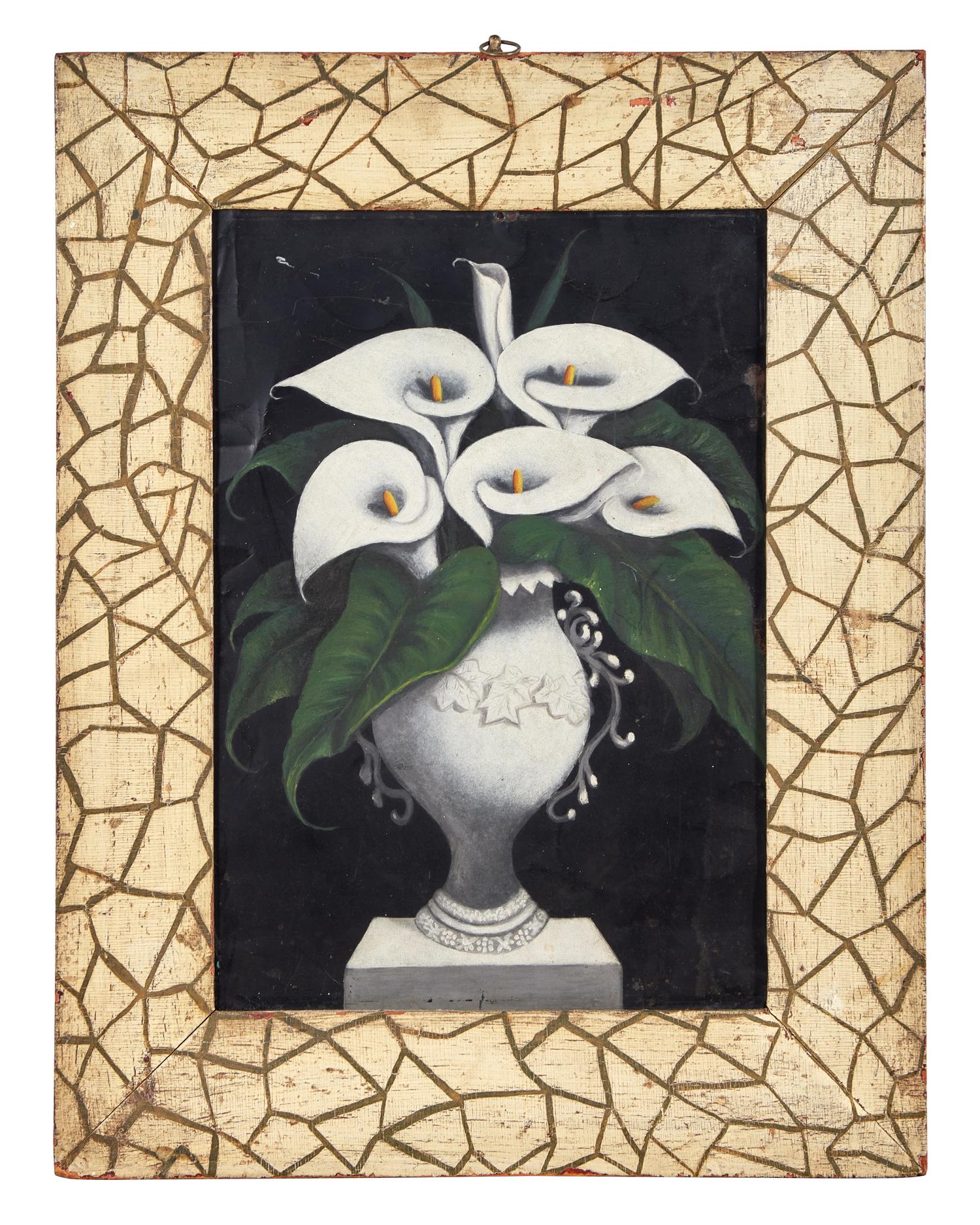 American School 20th Century, Calla Lilies in a White Urn