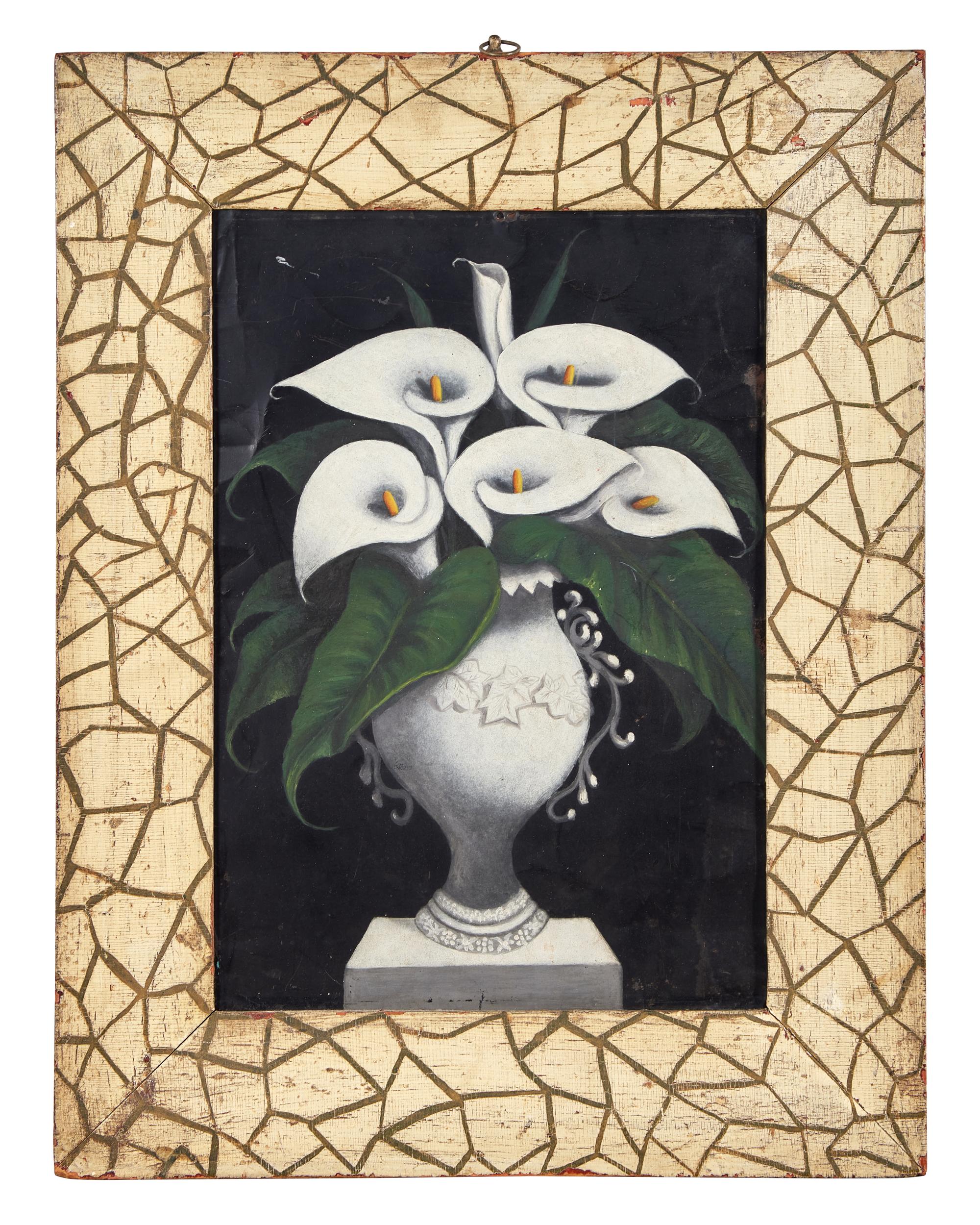 American School 20th Century, Calla Lilies in a White Urn