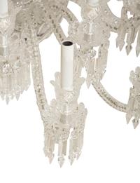 A French Molded and Cut Glass Twenty-Four-Light Chandelier — 20th Century