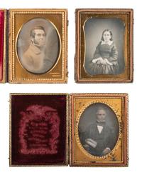 [EARLY PHOTOGRAPHY]. 11 quarter plate daguerreotype portraits incl. WHITEHURST & JAQUITH examples.