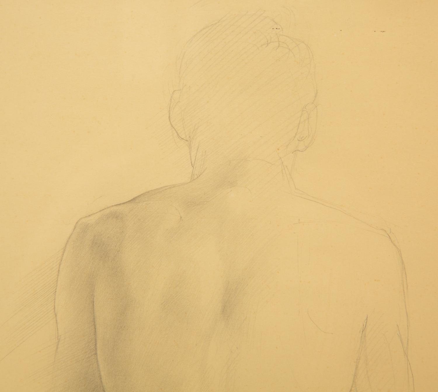 Seated Male Nude