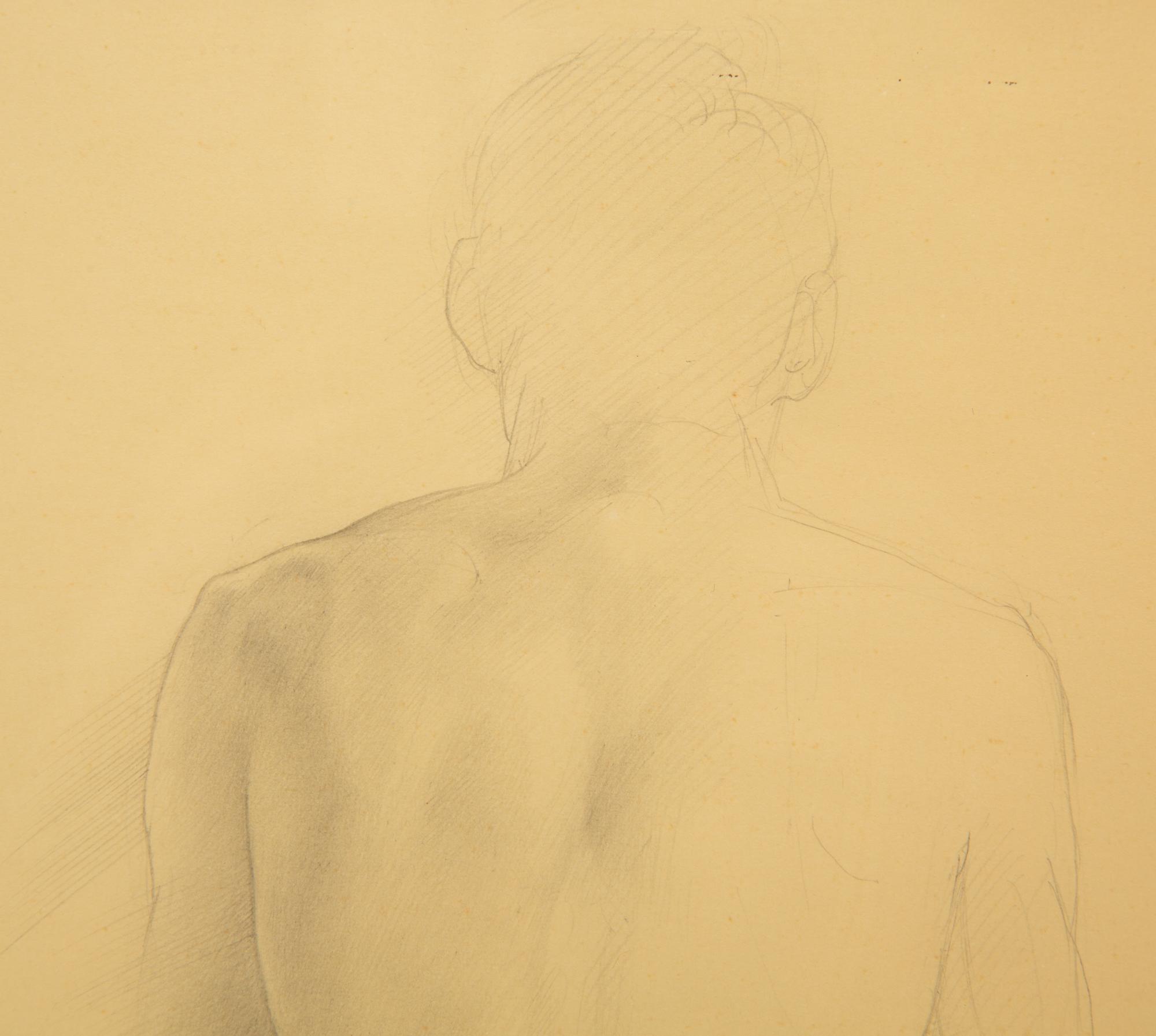Seated Male Nude
