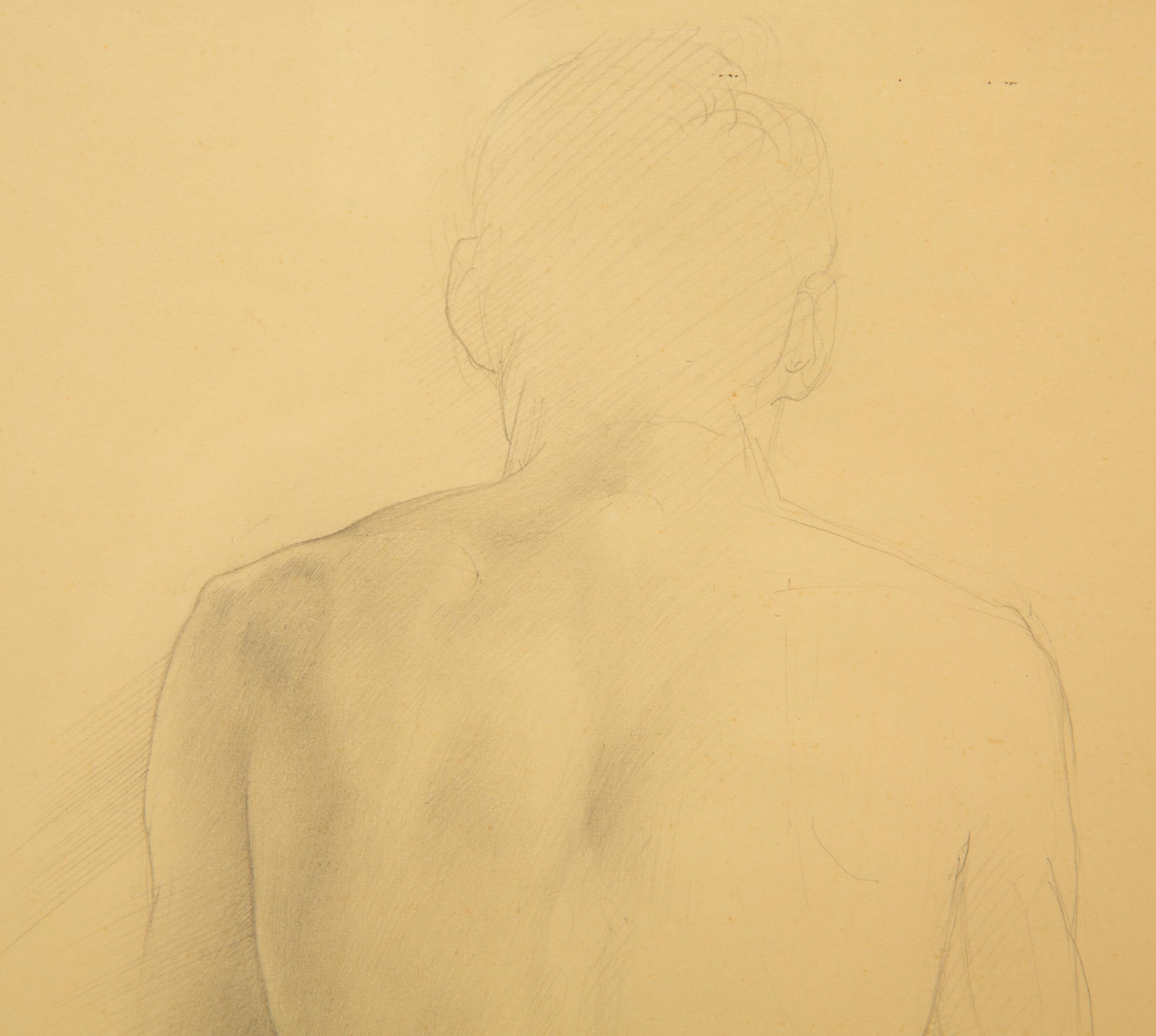 Seated Male Nude