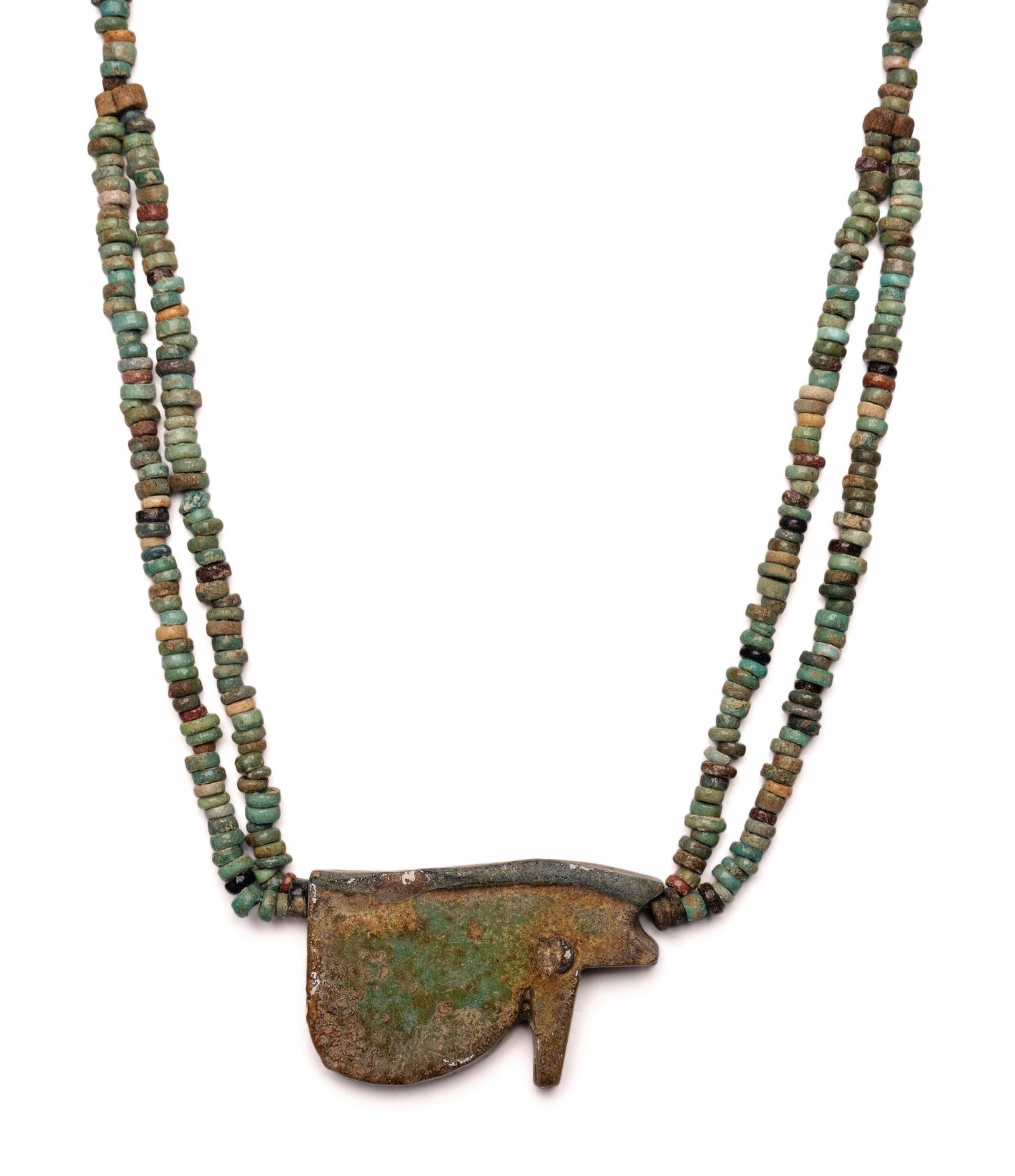 Two Egyptian Bead and Faience Necklaces