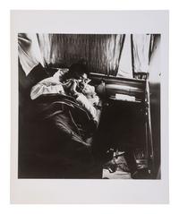 [KING, Martin Luther, Jr. (1929-1968)]. SLEET, Moneta, Jr. (1926-1996), photographer. Dr. King asleep on plane en route to Oslo, Norway to Receive Nobel Peace Prize, 1964 . Printed later.