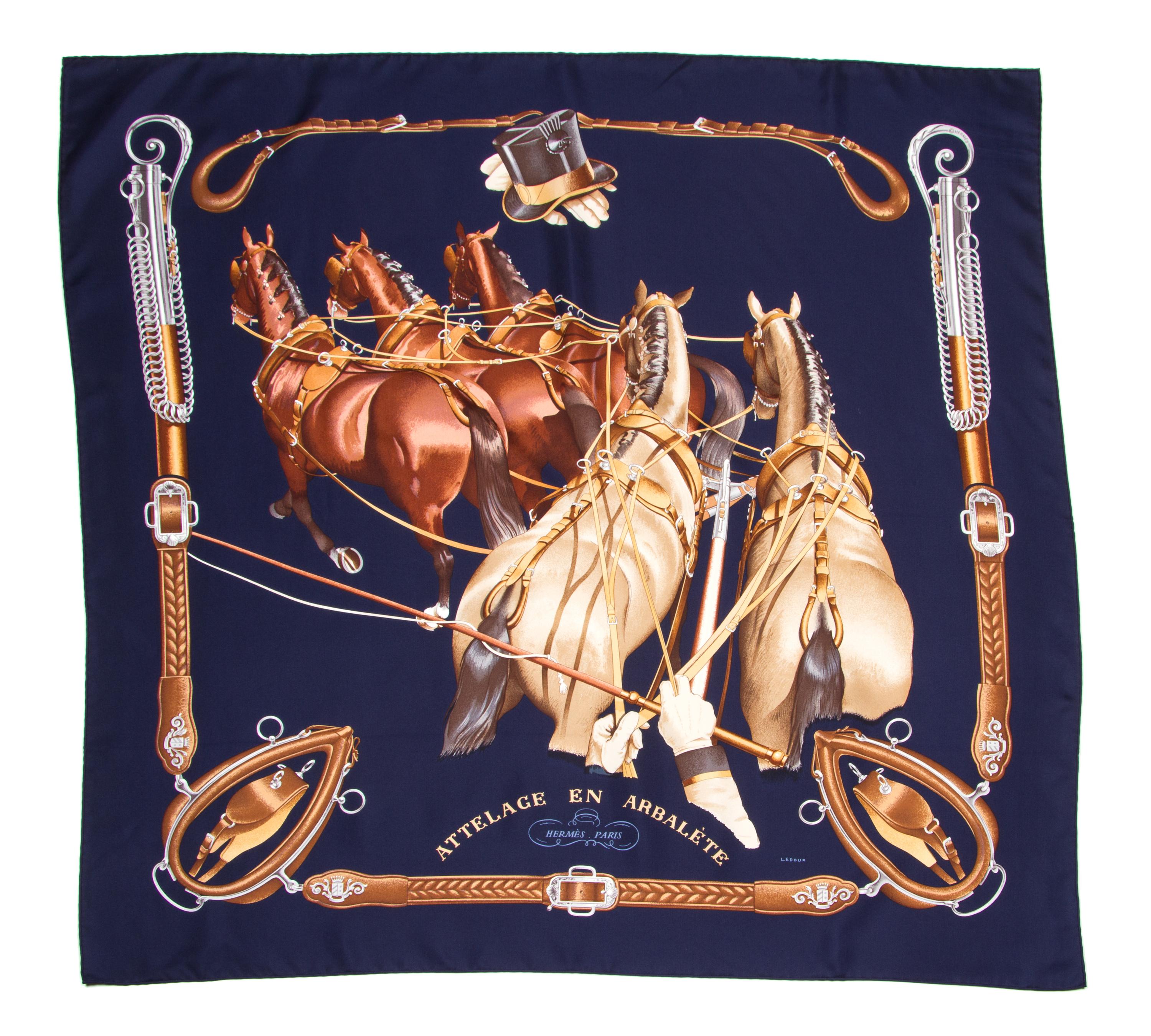 An Hermes 90cm Silk Scarf, 36" x 36".