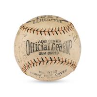 A 1927 Toledo Mud Hens Team Signed Autograph Baseball Featuring Casey Stengel (Beckett Authentication Services Letter of Authenticity)