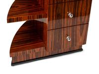 An Art Deco Style Bookmatched Exotic Woods Desk