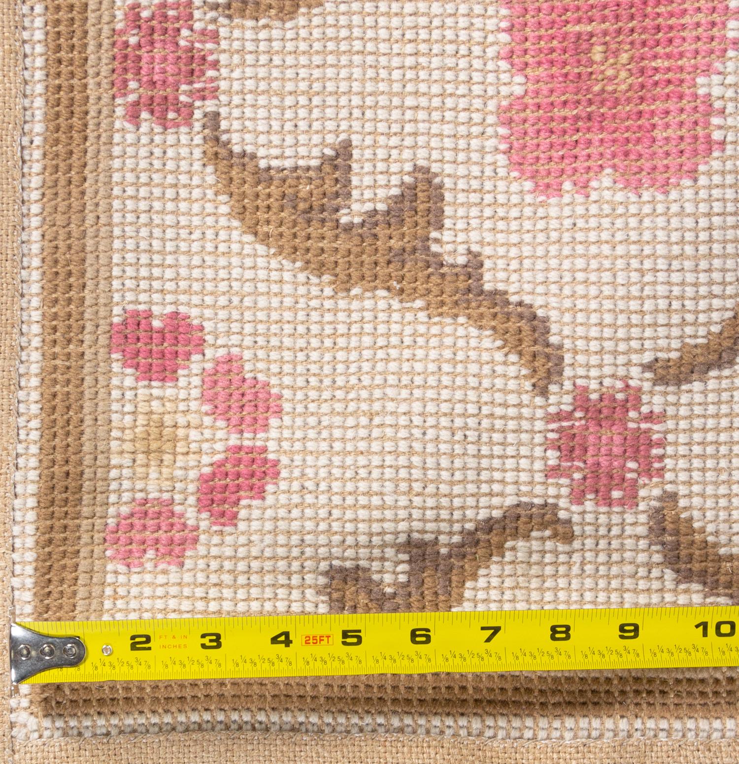 An English Wool Chain-Stitch Rug