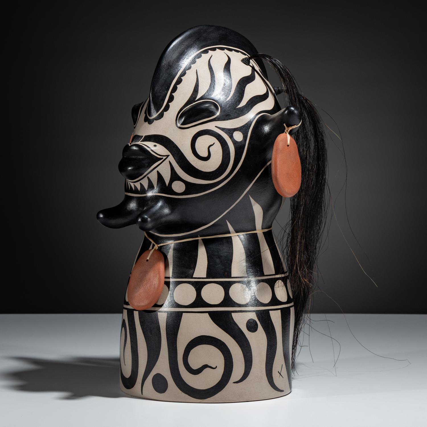 Pottery Figural Bust