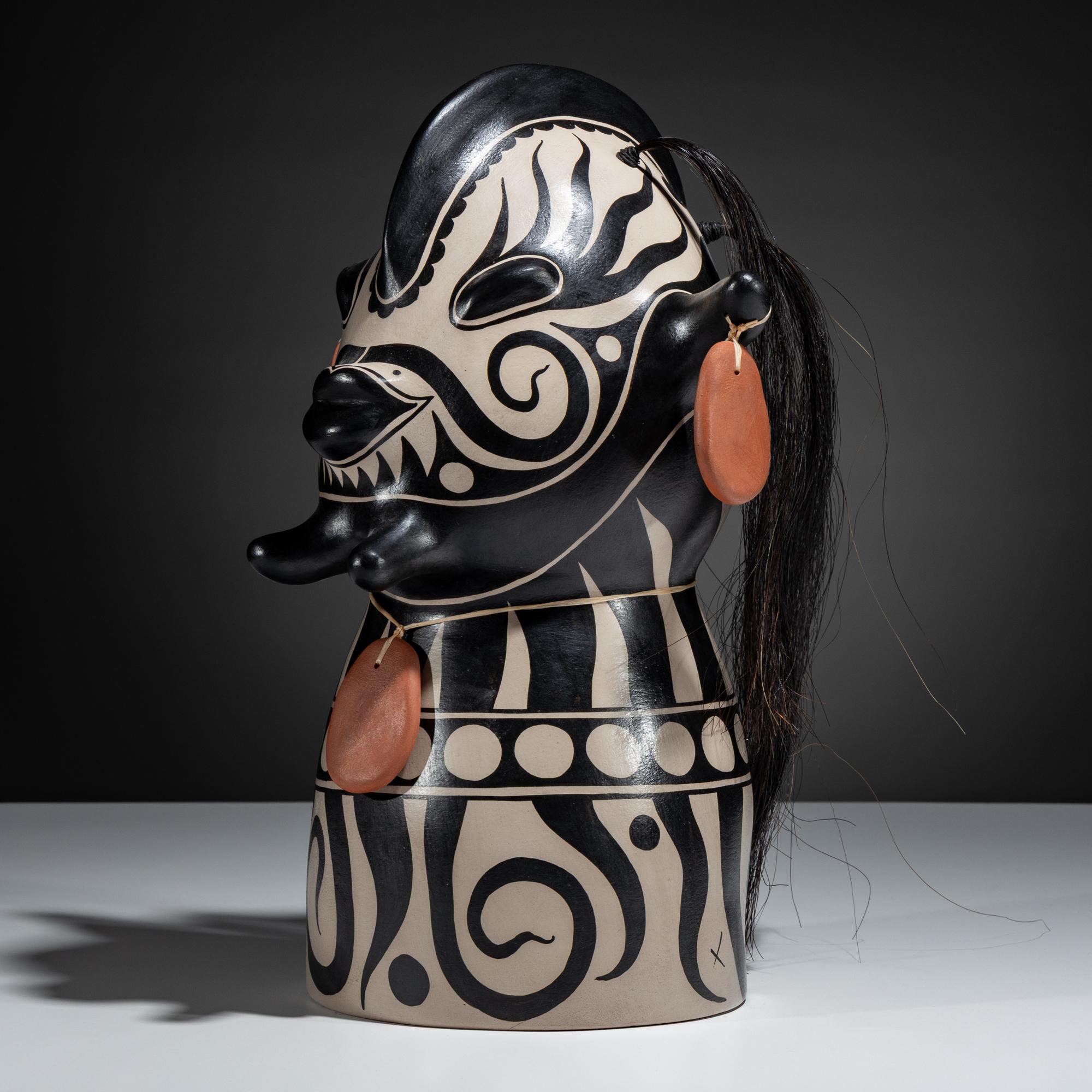 Pottery Figural Bust