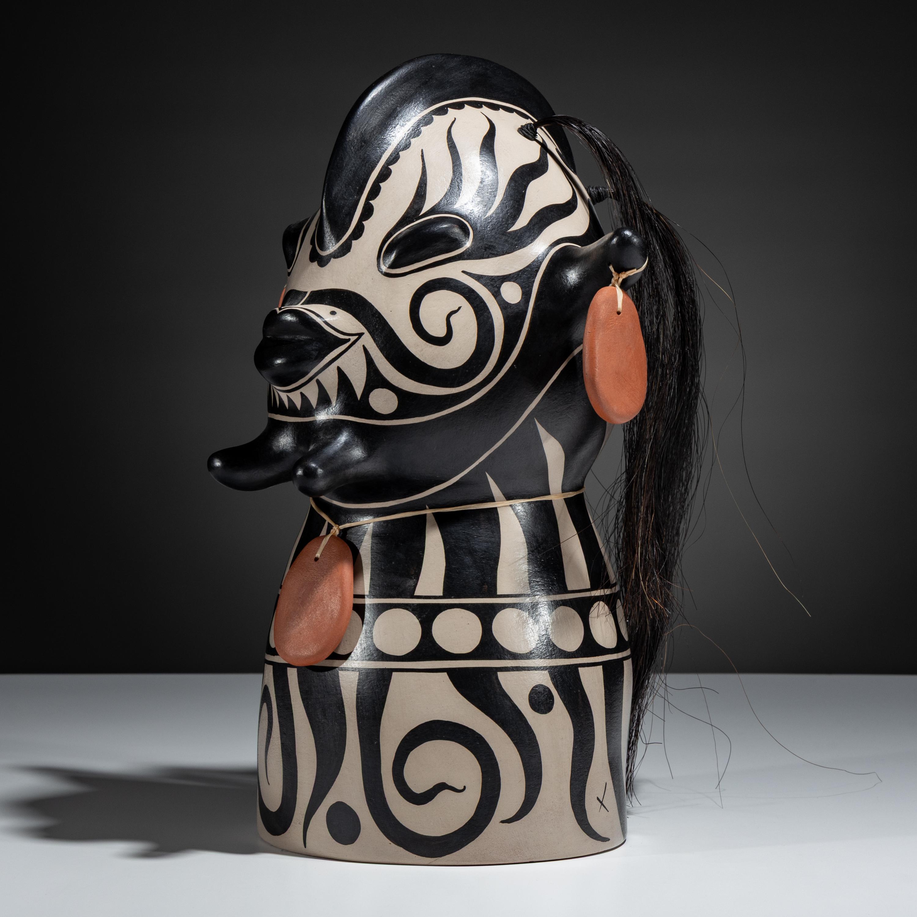Pottery Figural Bust