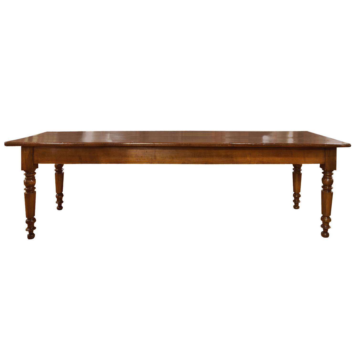 A Harvest Table 101.5" W x 31.5" D x 29.5" H — Italy, 19th Century