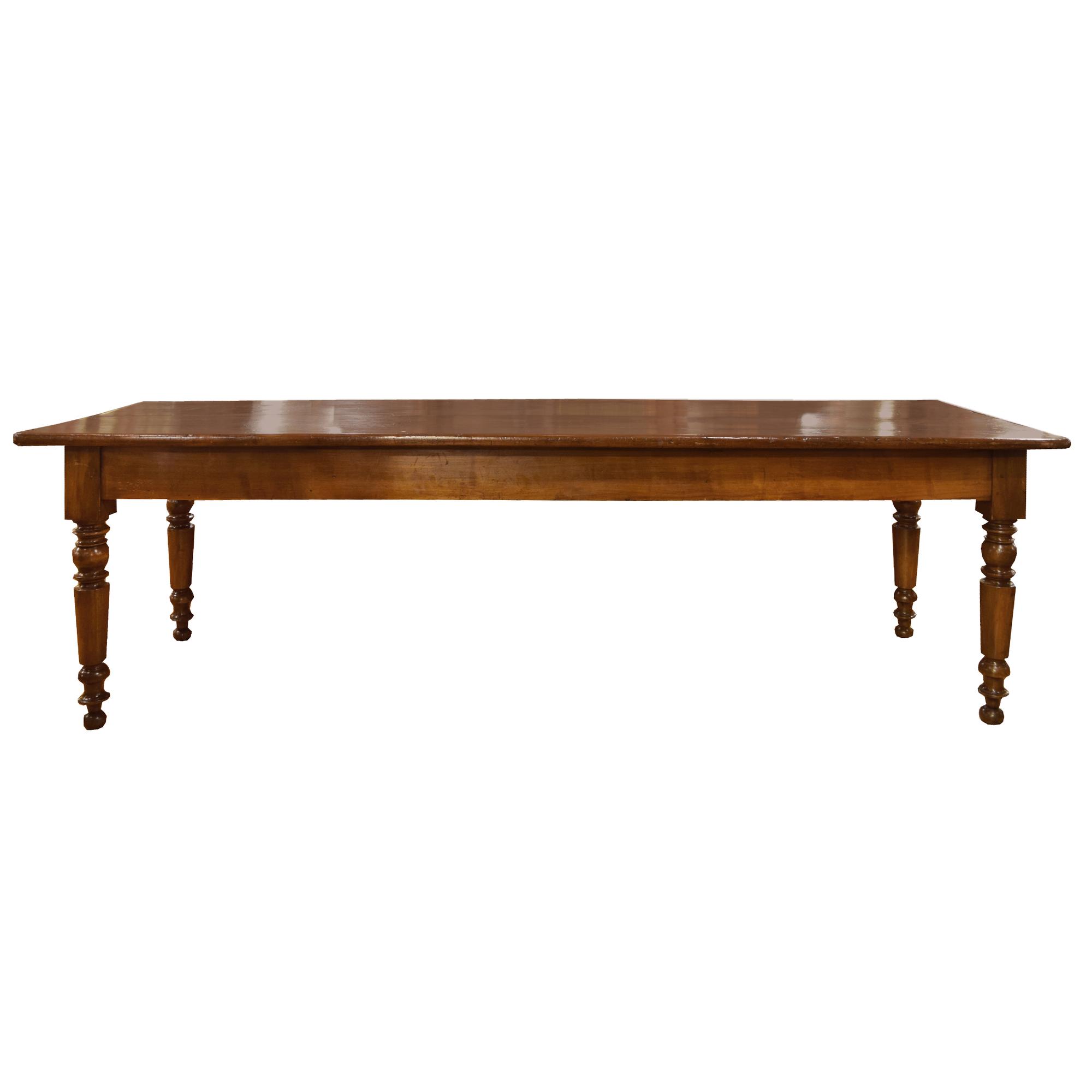 A Harvest Table 101.5" W x 31.5" D x 29.5" H — Italy, 19th Century