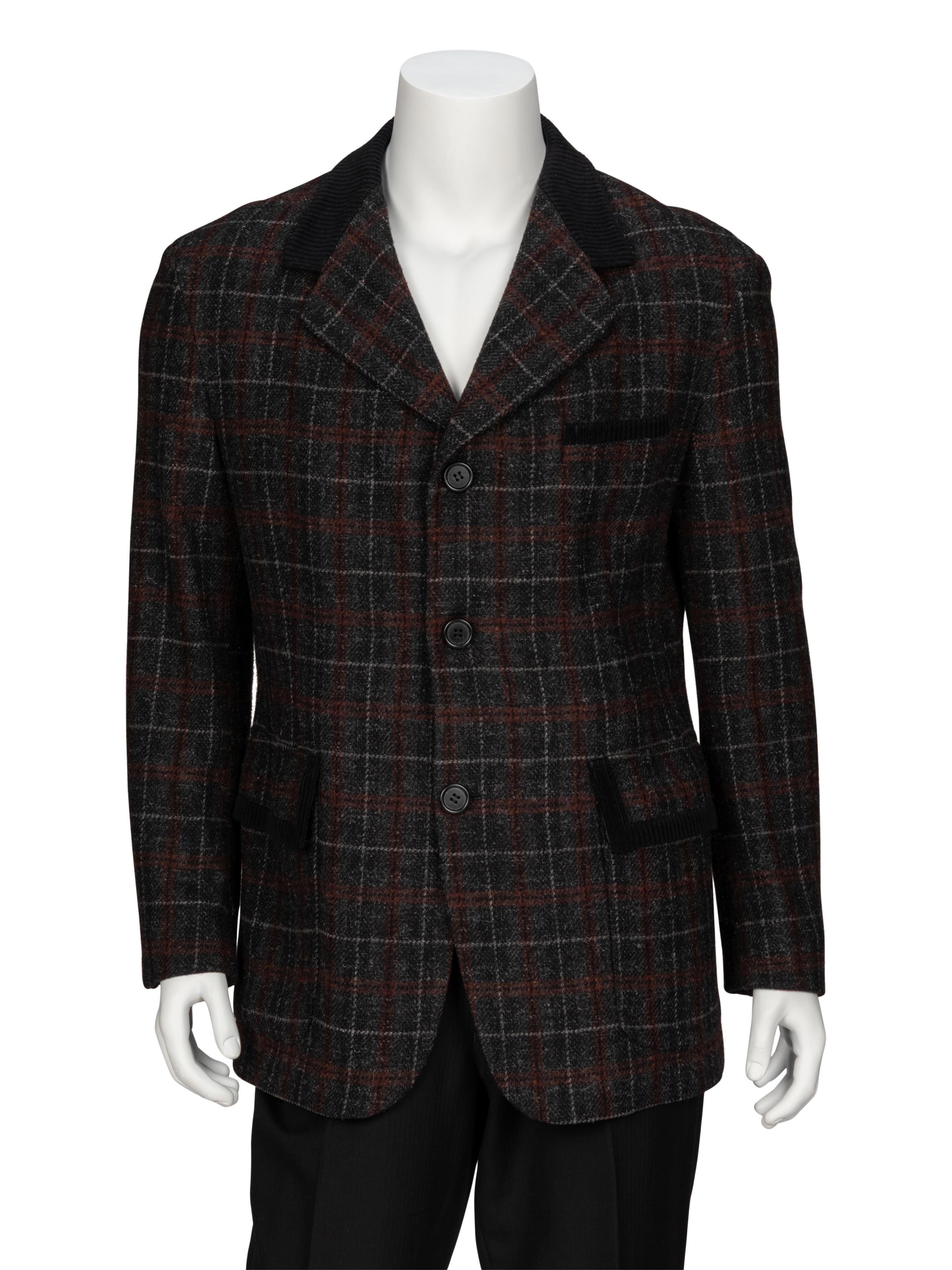 Dolce & Gabbana, Plaid Wool Jacket