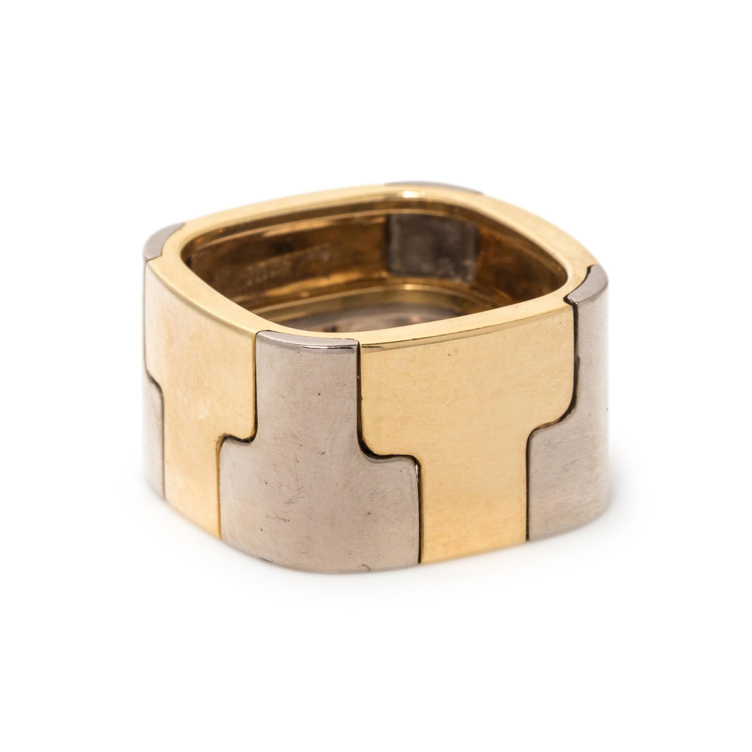MARVIN SCHLUGER, BICOLOR GOLD RING