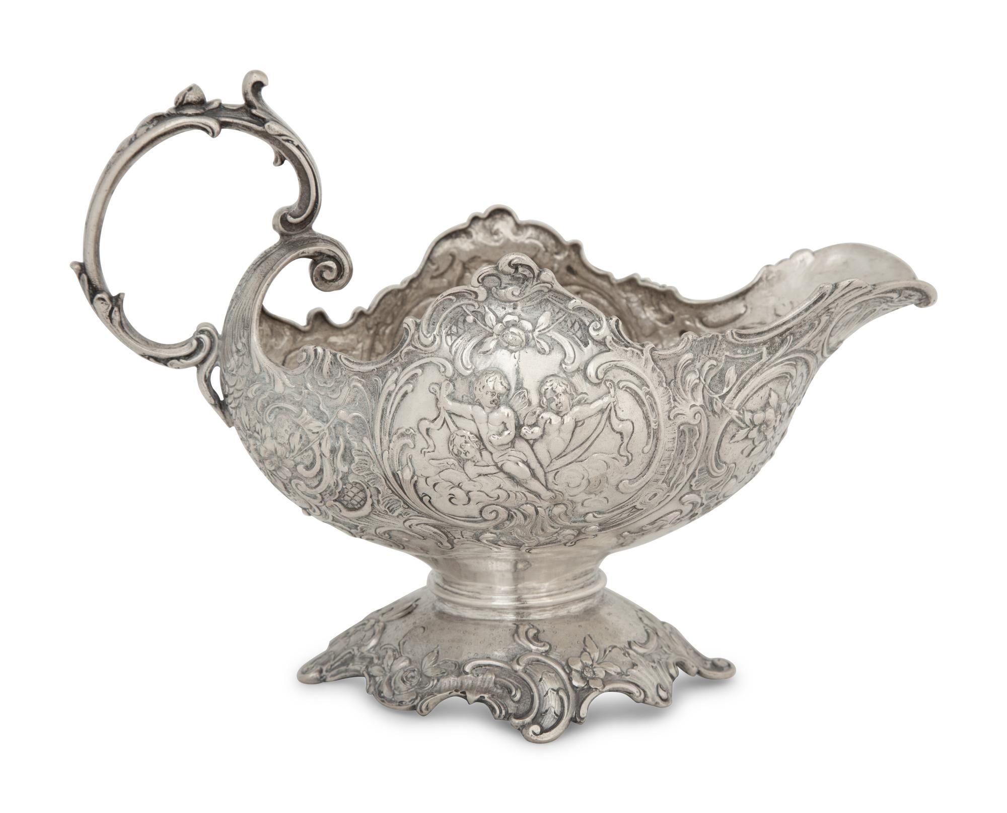 A German Silver Sauce Boat