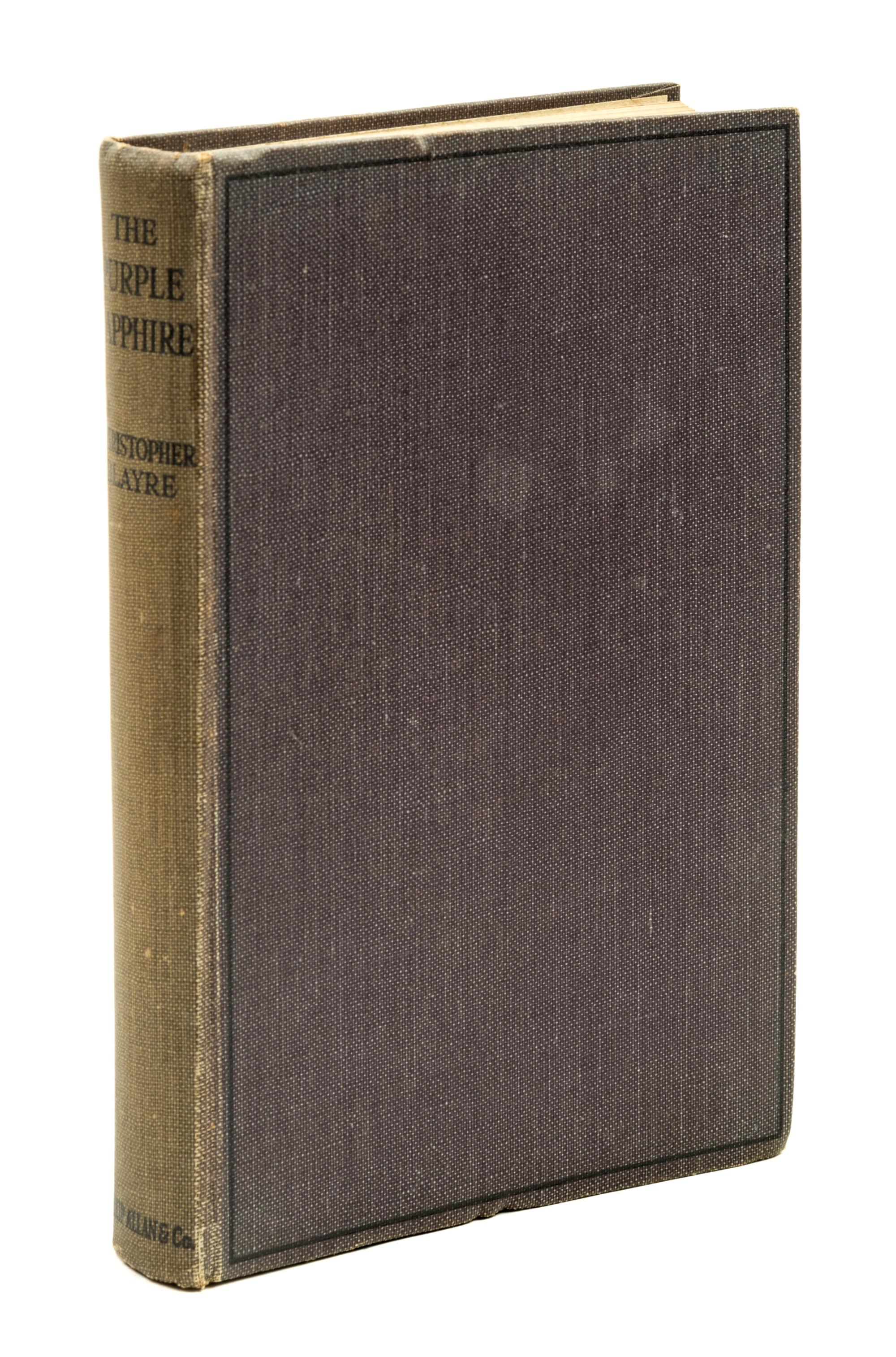 BLAYRE, CHRISTOPHER. The Purple Sapphie and Other Posthumous Papers. London, 1921. First edition, signed.