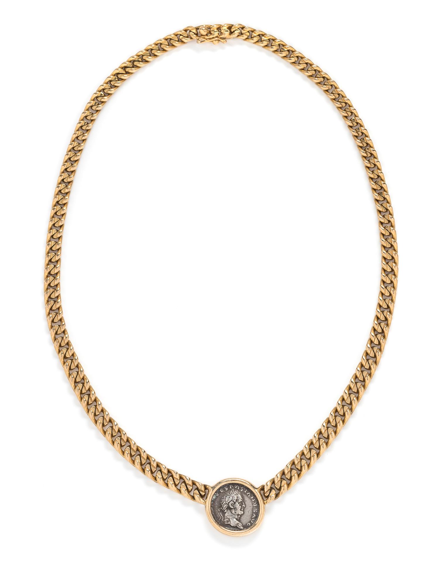 BVLGARI, YELLOW GOLD AND COIN 'MONETE' NECKLACE