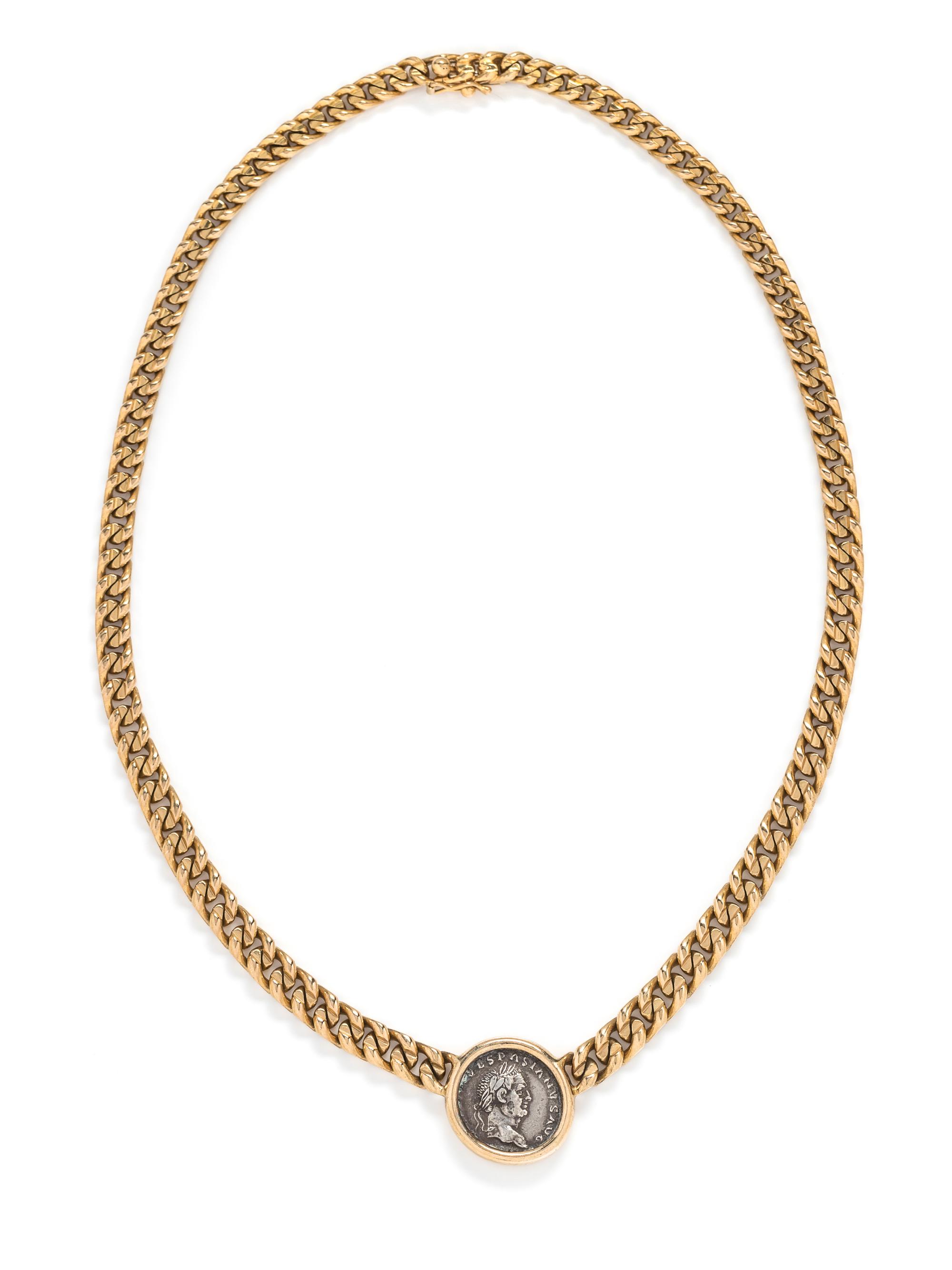 BVLGARI, YELLOW GOLD AND COIN 'MONETE' NECKLACE