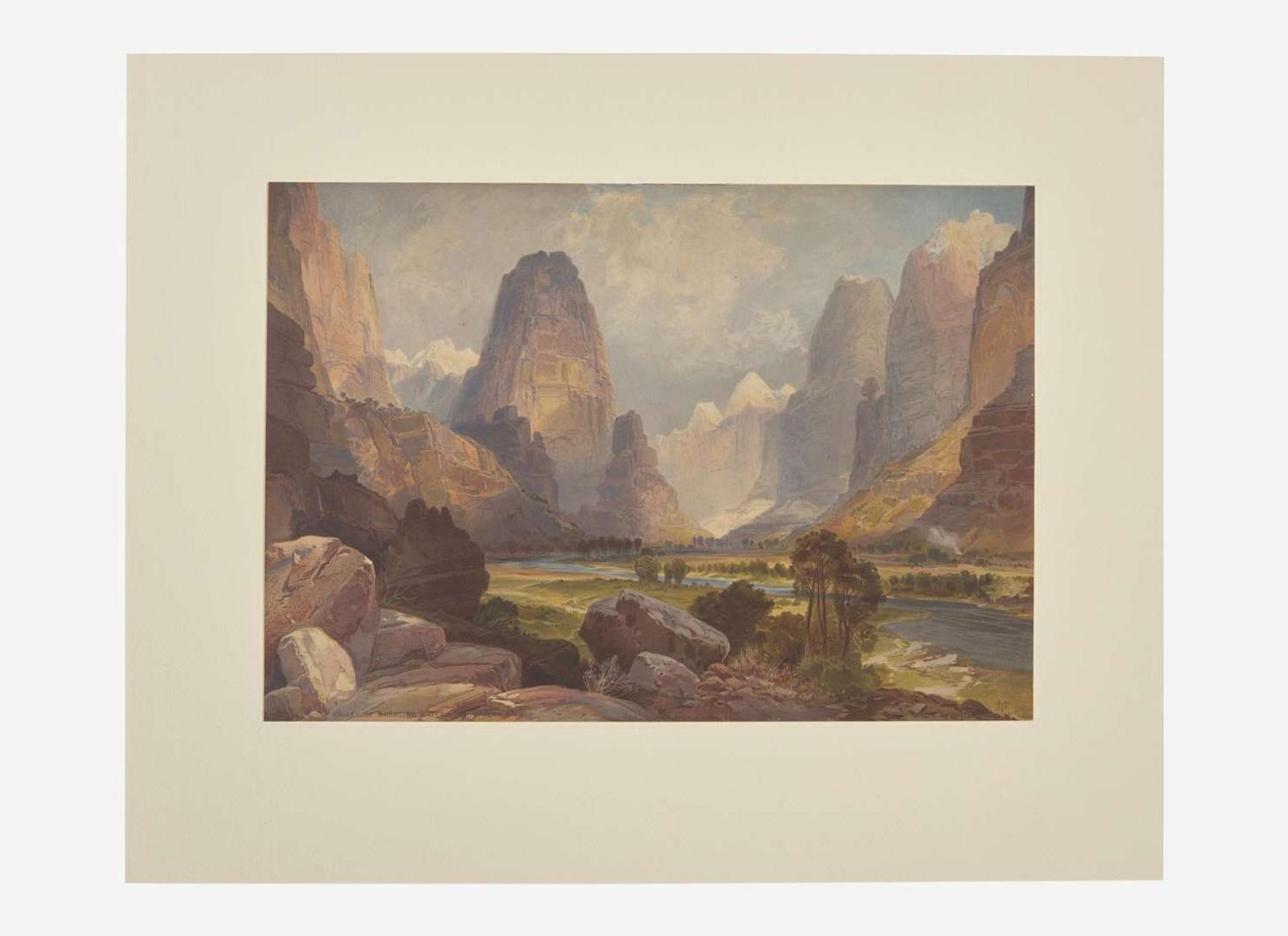 [Prints] Moran, Thomas: Valley of Babbling Waters, Southern Utah