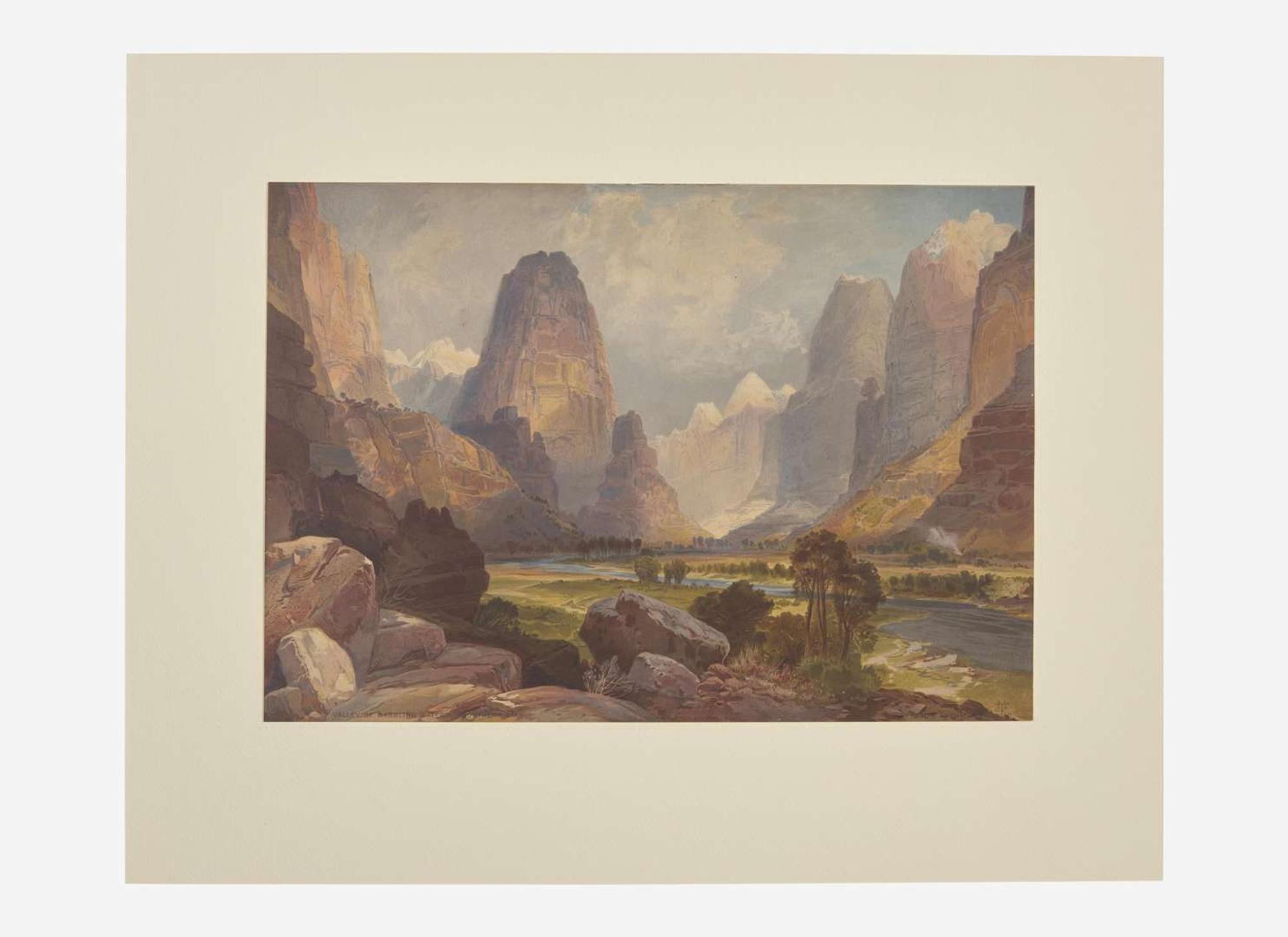 [Prints] Moran, Thomas: Valley of Babbling Waters, Southern Utah