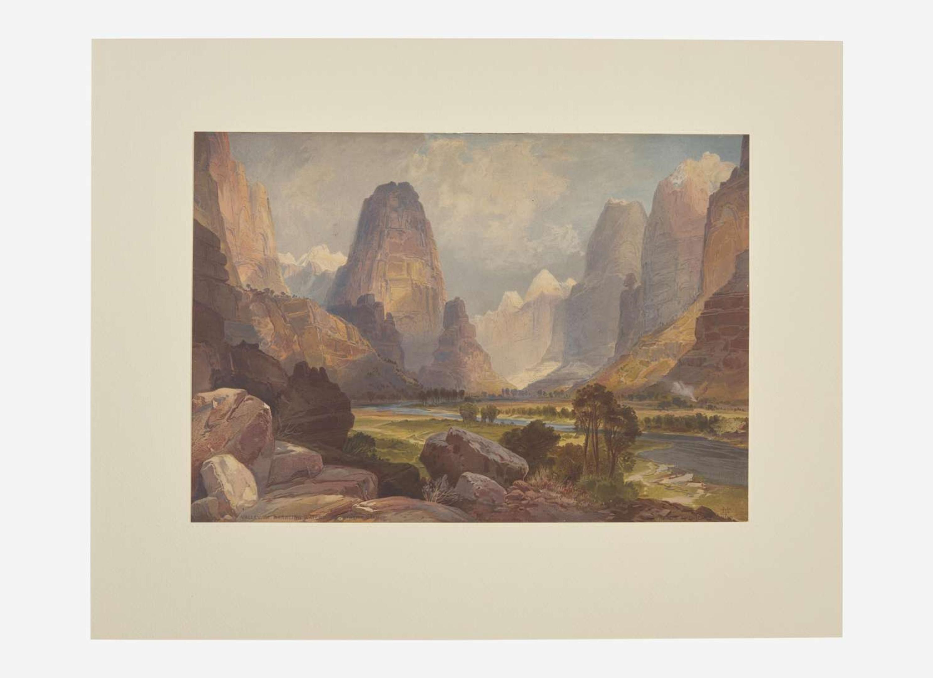 [Prints] Moran, Thomas: Valley of Babbling Waters, Southern Utah