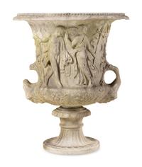 A Continental Marble Campagna Urn