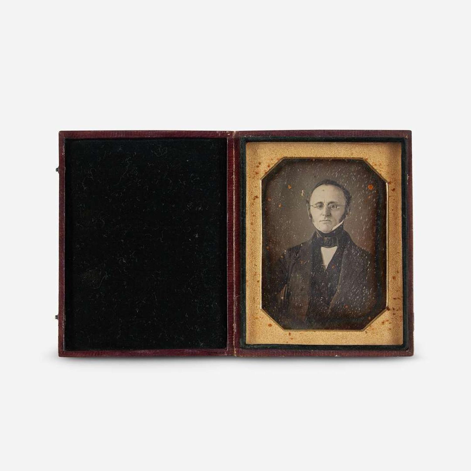 A large collection of forty-five daguerreotypes, ambrotypes, tintypes, and cabinet cards Primarily Philadelphia/Pennsylvania, mid-late 19th century