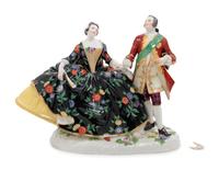 A Meissen Porcelain Figural Group